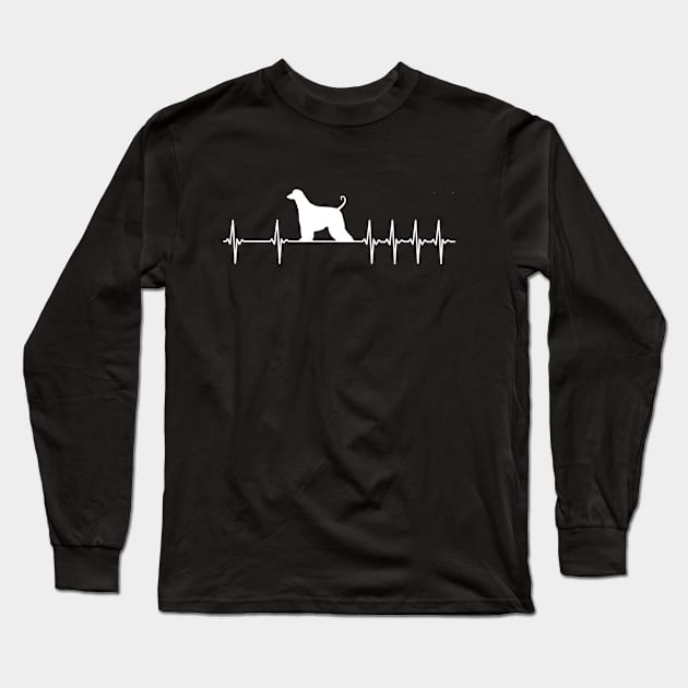 Afghan Hound Dog Long Sleeve T-Shirt by Dirty Custard Designs 